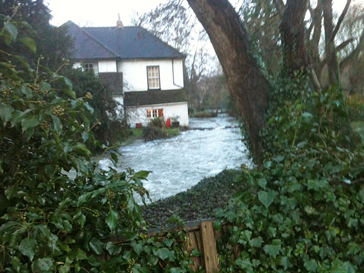 Christmas 2013 in Shoreham was almost wrecked by flooding