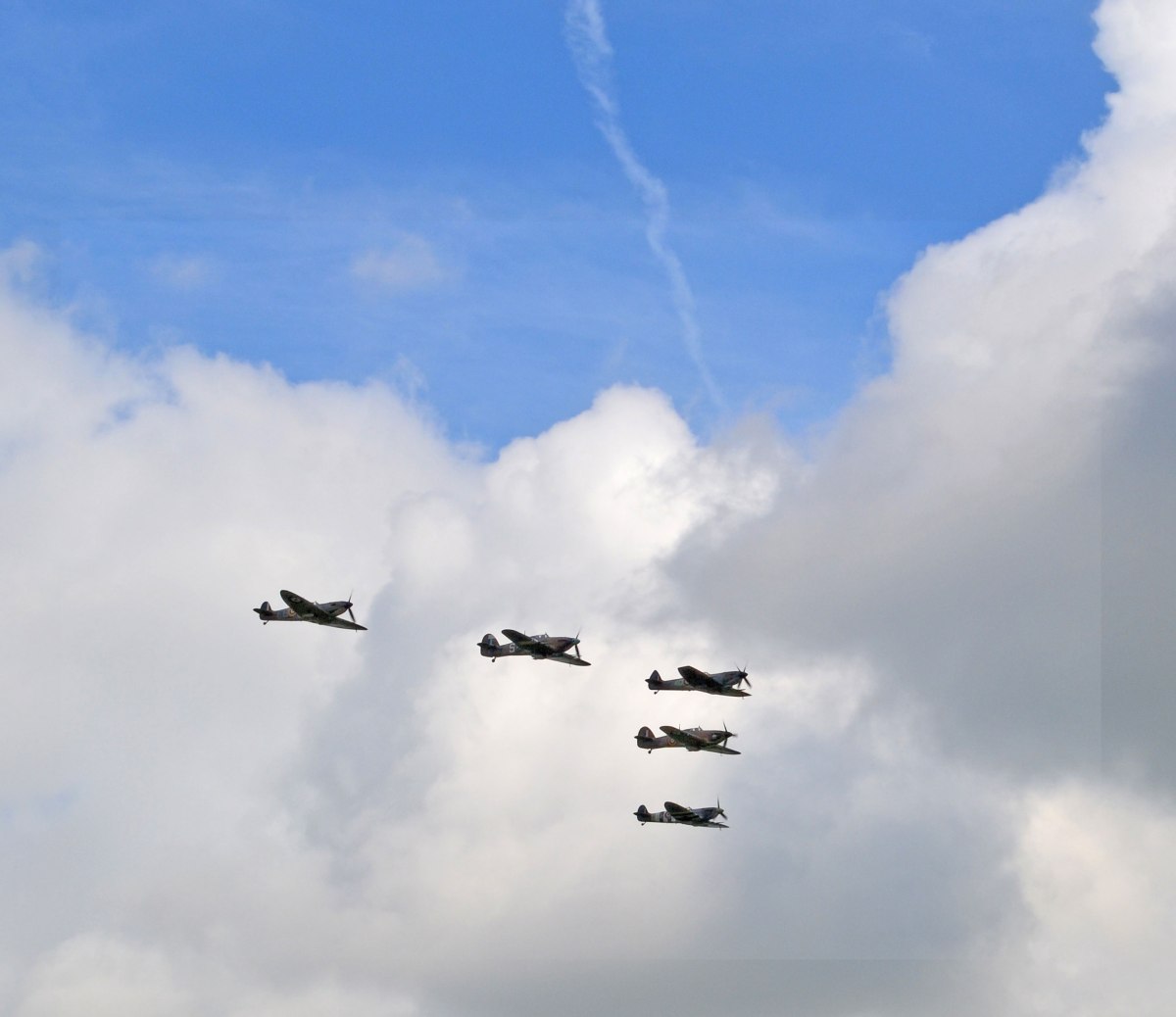 Spitfires and Hurricanes over Biggin Hill