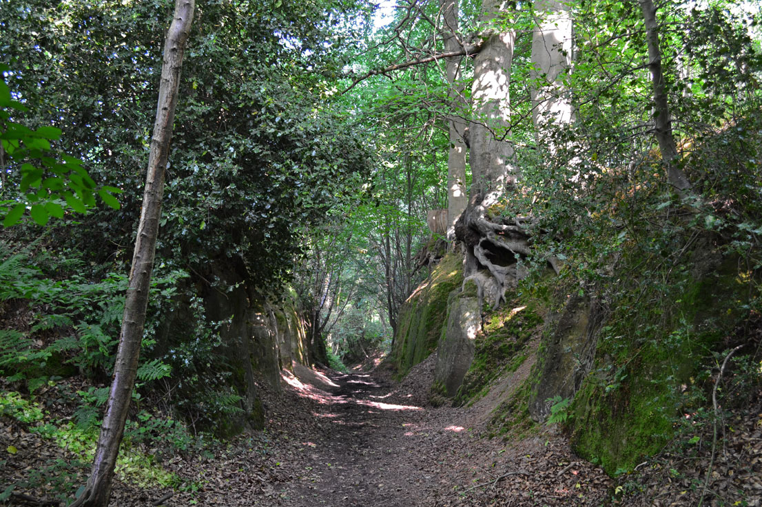 Holloway through sandstone