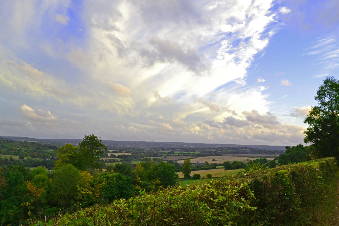 Sky in a state of flux above Sevenoaks