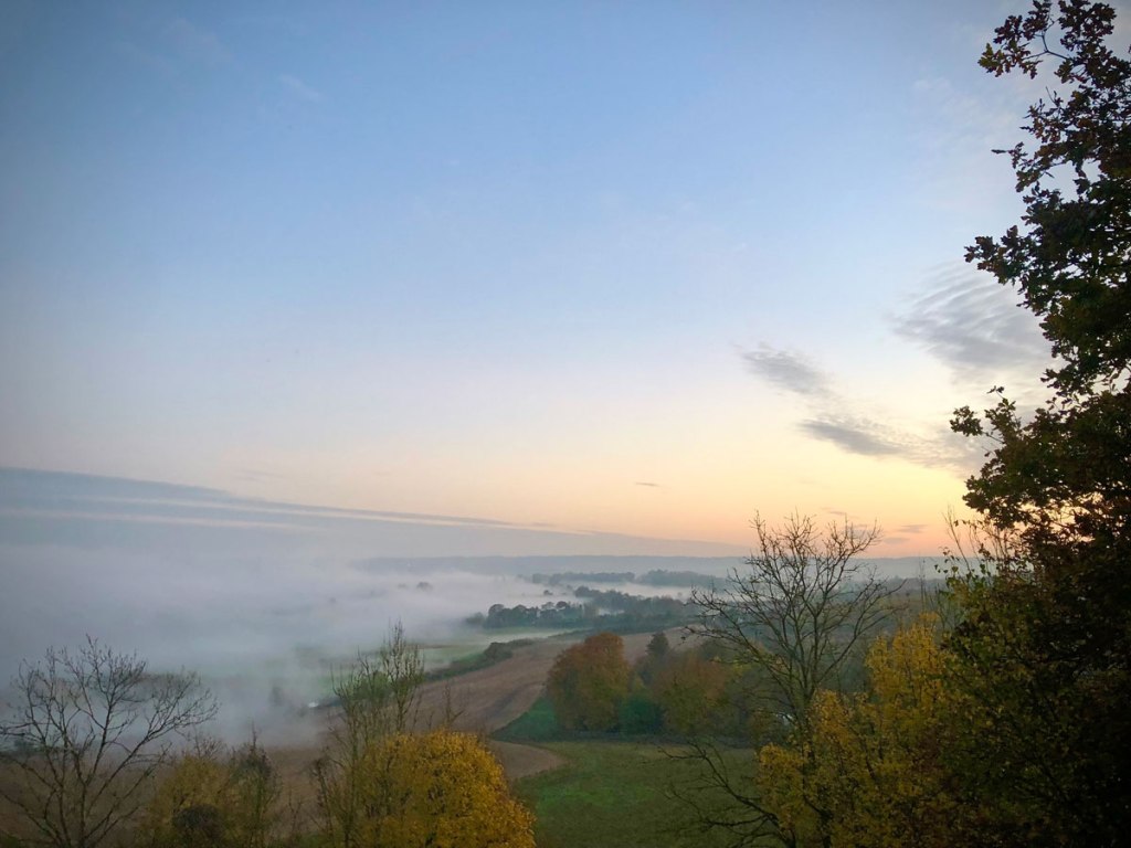 Mist obscures Sevenoaks