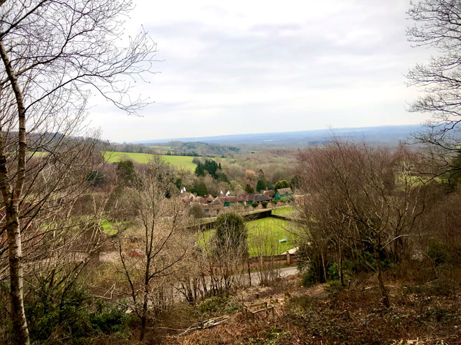 View over Chartwell, Hosey walk
