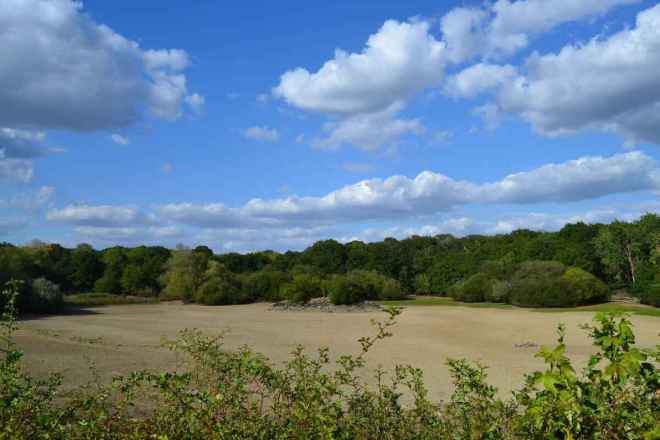 Dried lake at Bough Beech